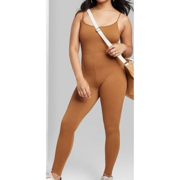 Women's Seamless Fabric Bodysuit - Wild Fable™ Brown XXS - Picture 1 of 3
